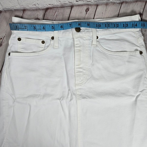 J. Crew‎ Denim mini skirt in white 26 NWT - Picture 9 of 11